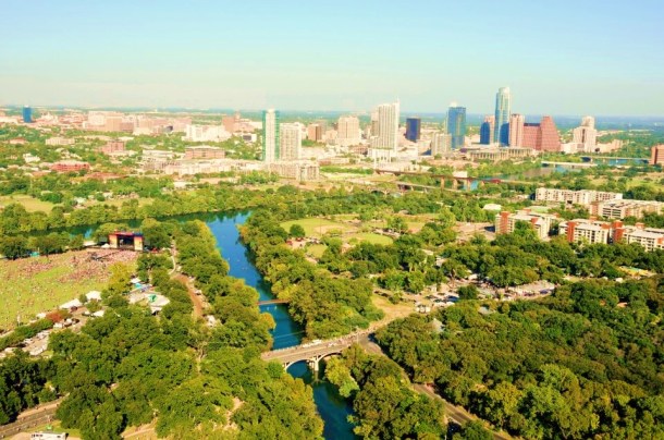 Zilker Park From Above